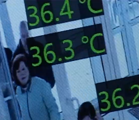 Применение тепловизора для бесконтактного определения температуры сотрудников